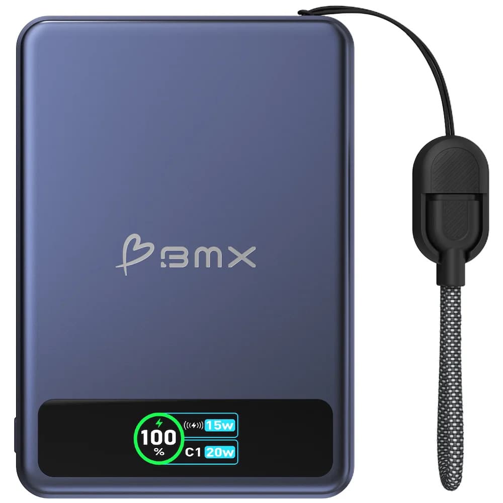 Sạc dự phòng BMX USA SolidSafe™ 5000 Mah Solid-State Qi2 Magsafe