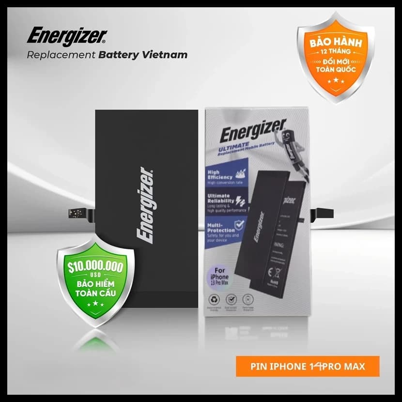 Pin Energizer iPhone 16 series
