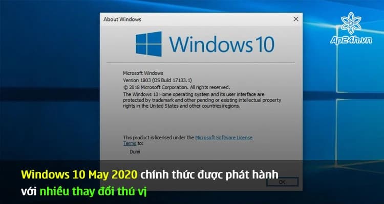 Windows 10 May 2020 chính thức được phát hành với nhiều thay đổi thú vị
