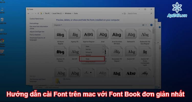 Hướng dẫn cài Font trên mac với Font Book đơn giản nhất