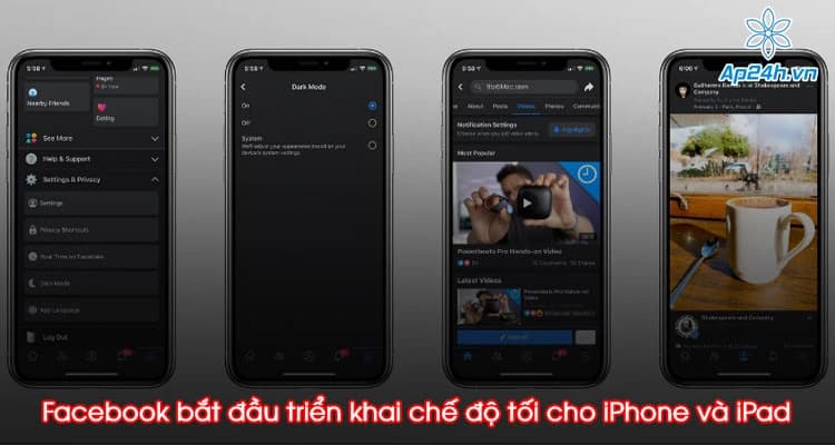 Facebook bắt đầu triển khai chế độ tối cho iPhone và iPad