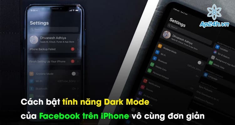 Cách bật tính năng Dark Mode của Facebook trên iPhone vô cùng đơn giản