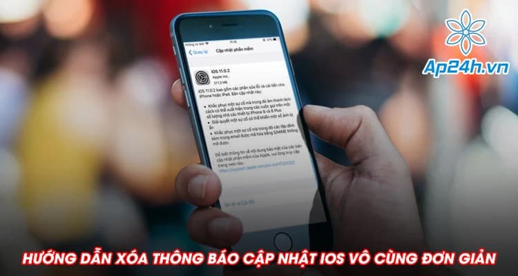 Hướng dẫn xóa thông báo cập nhật iOS vô cùng đơn giản