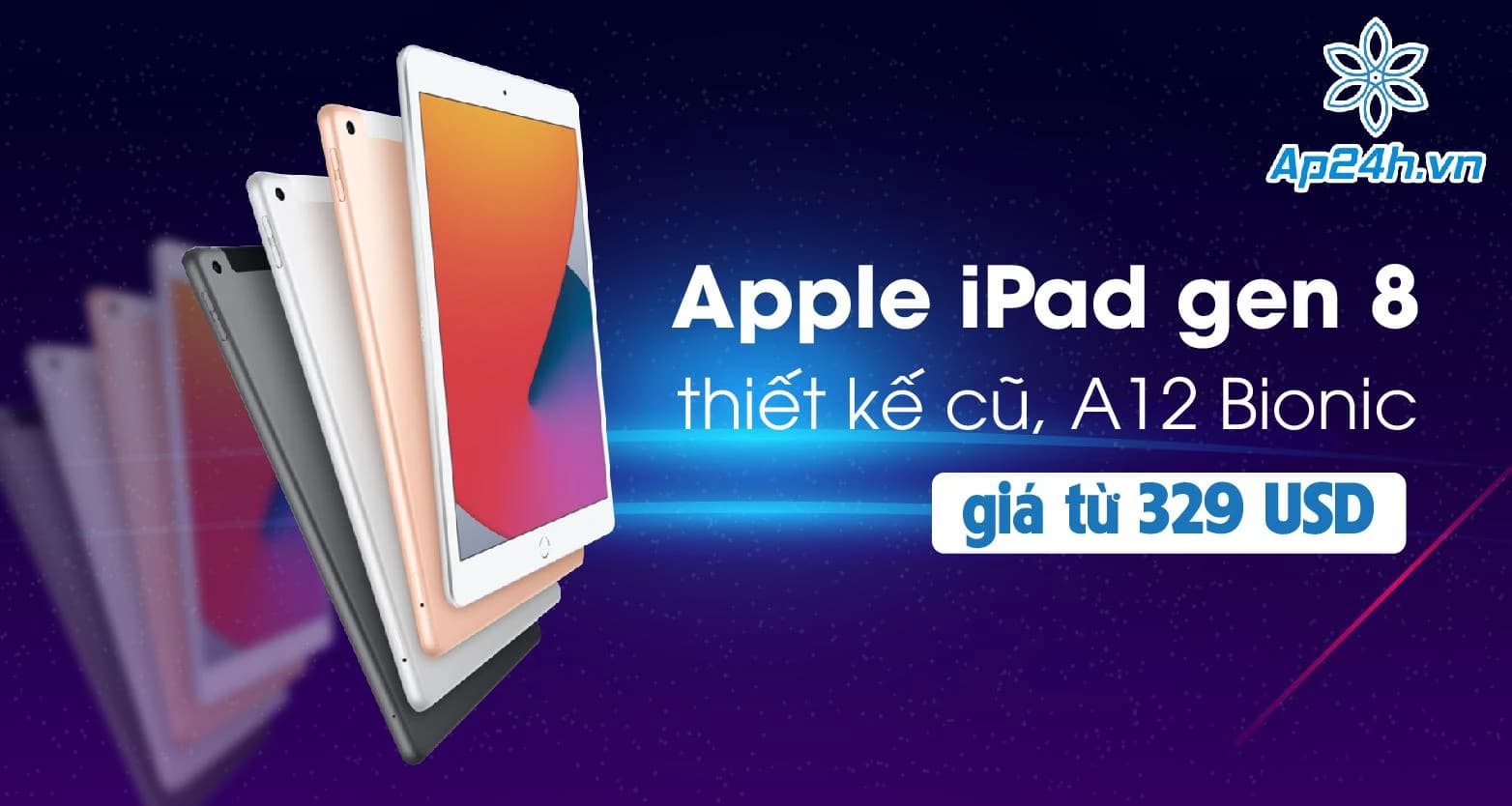 Apple iPad gen 8: thiết kế cũ, A12 Bionic, giá từ 329 USD