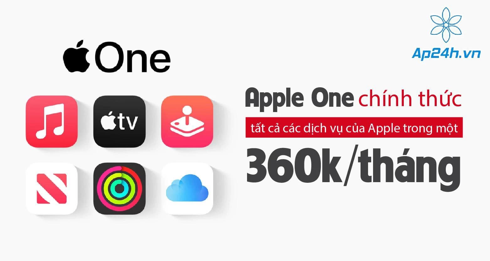 Apple One chính thức: tất cả các dịch vụ của Apple trong một, 360k/tháng