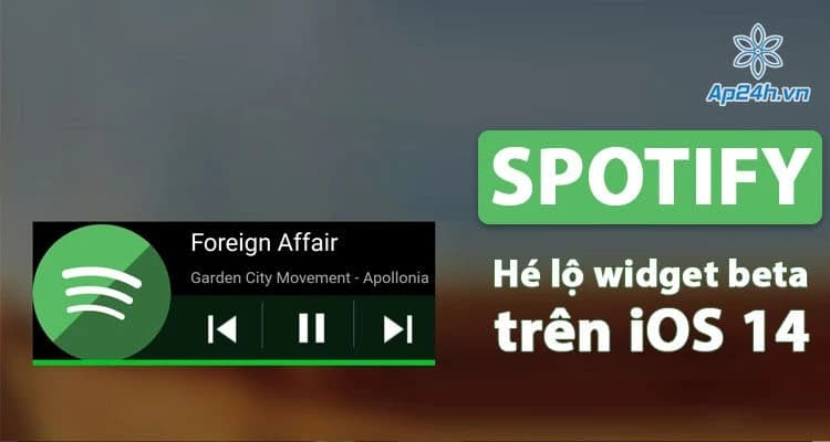 Hé lộ widget Spotify trên màn hình iOS 14