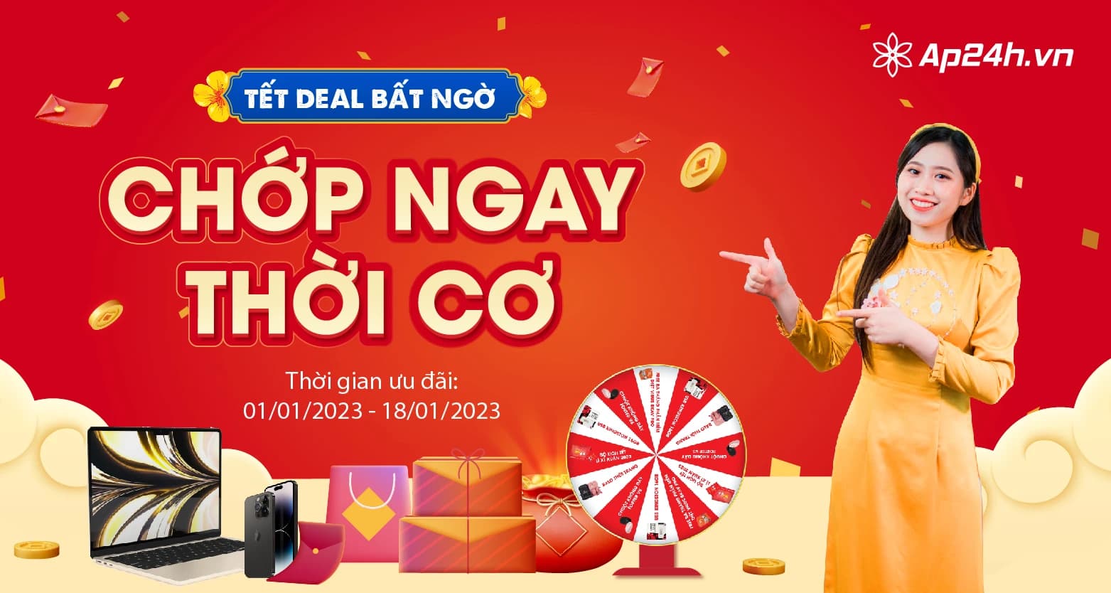 “TẾT DEAL BẤT NGỜ- CHỚP NGAY THỜI CƠ” chào xuân Quý Mão 2023
