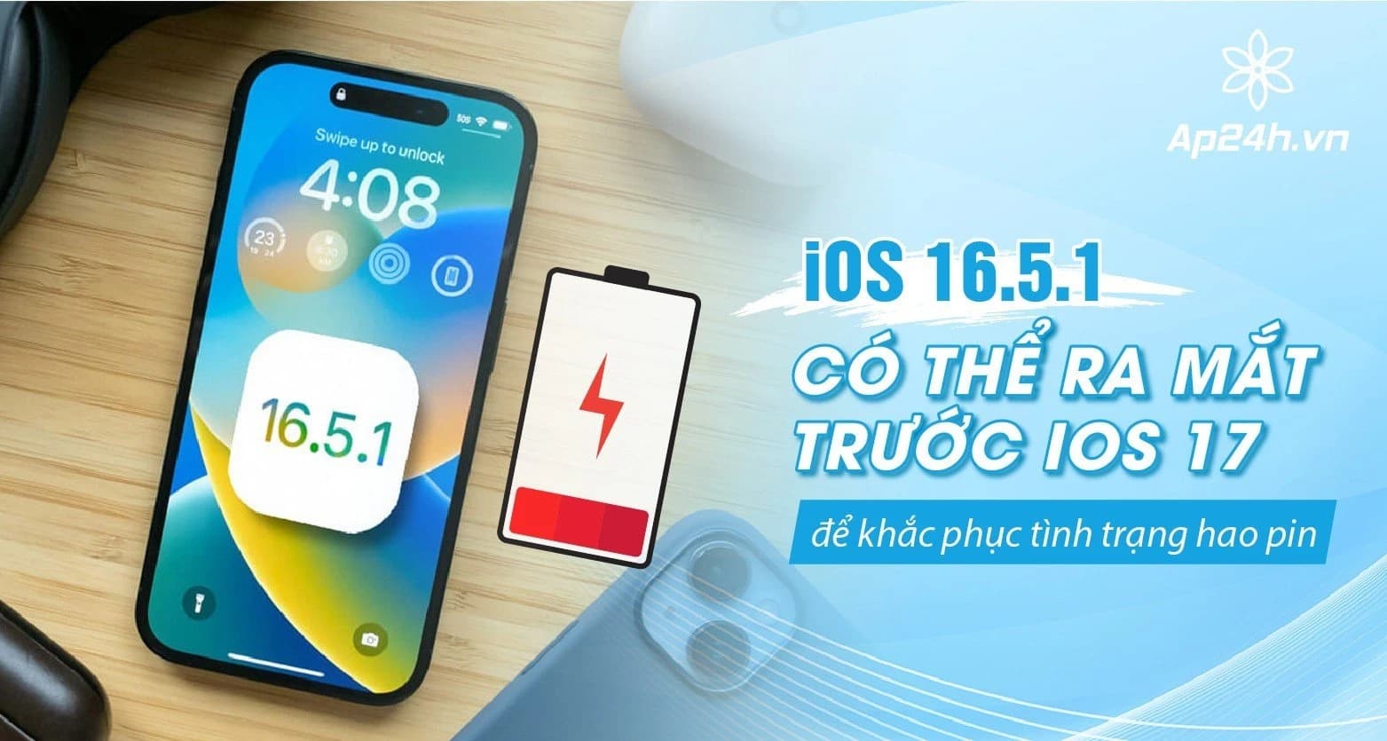 iOS 16.5.1 có thể ra mắt trước iOS 17 để khắc phục tình trạng hao pin