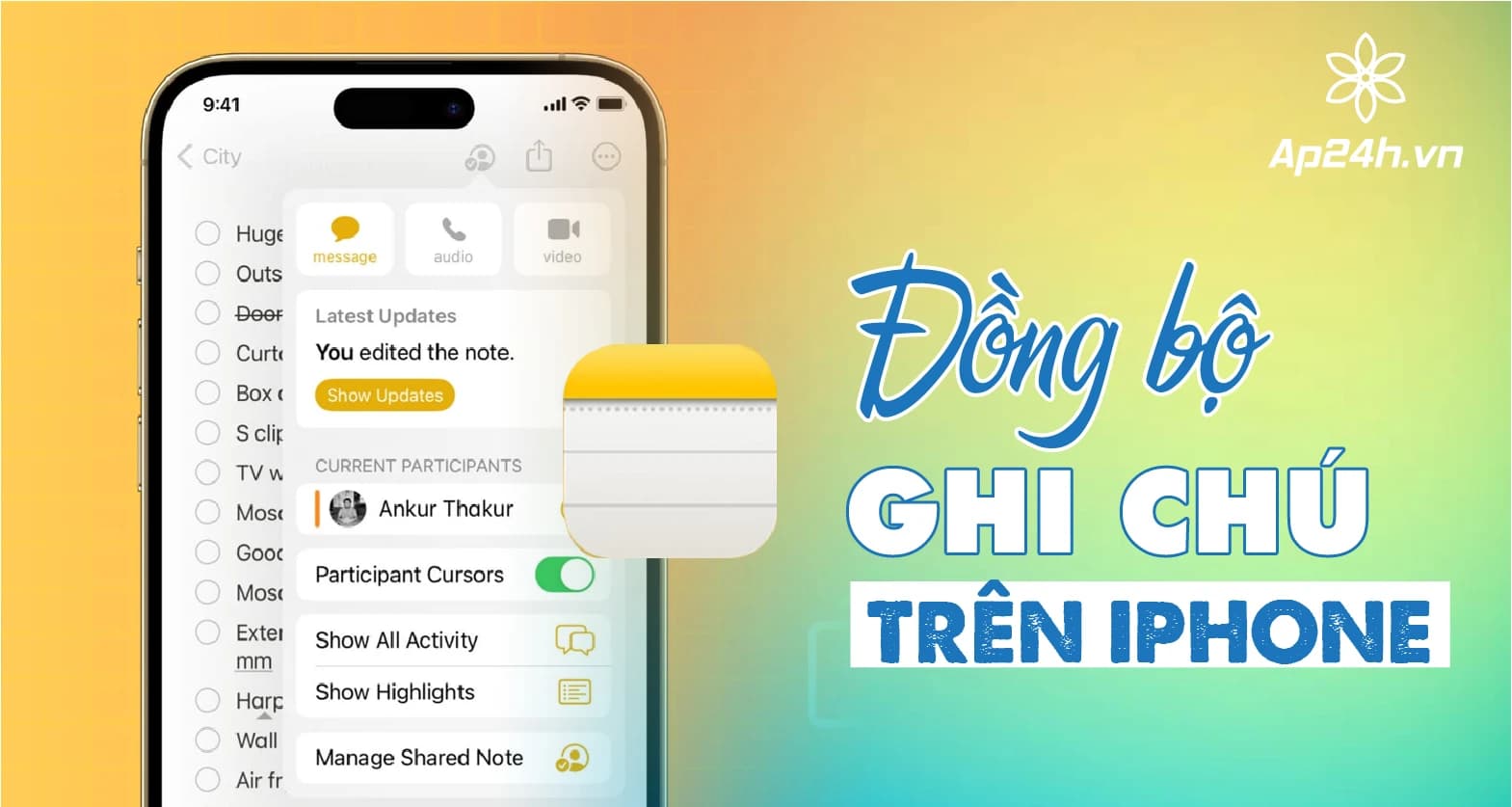 Mách bạn cách đồng bộ Ghi chú trên iPhone với mọi thiết bị cực kỳ tiện lợi
