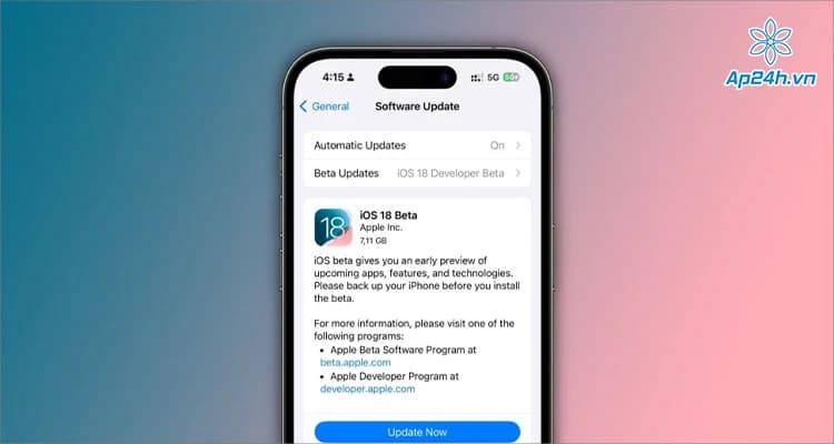 iOS 18 Beta 2: Ra mắt với iPhone Mirroring và SharePlay mới