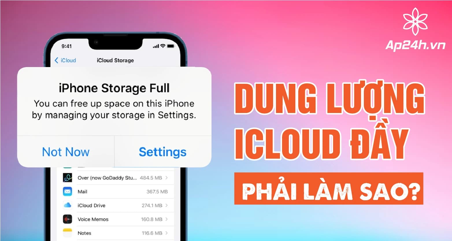 [GIẢI ĐÁP] - Dung Lượng iCloud Đầy Phải Làm Sao?