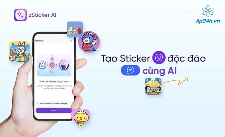 Nâng cấp trải nghiệm nhắn tin - Zalo ra mắt zSticker nhờ vào ứng dụng AI