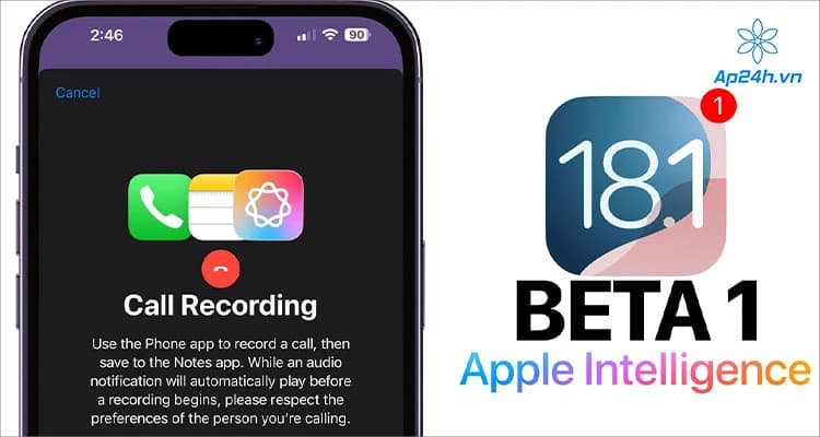 Tính năng ghi âm và phiên âm cuộc gọi trong iOS 18.1 Beta, có gì đặc biệt?