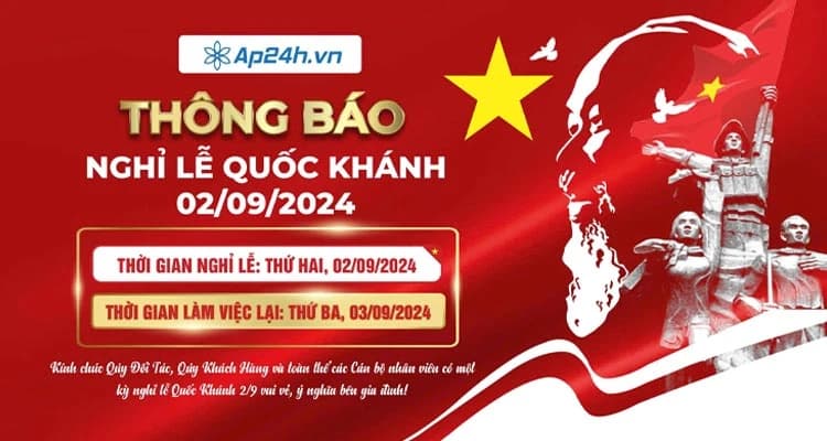 Thông Báo Nghỉ Lễ Quốc Khánh 2/9/2024