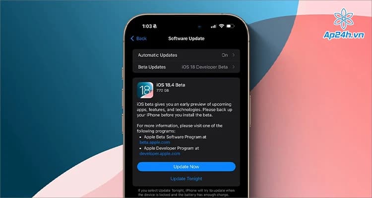 Những cập nhật đáng chú ý trong iOS 18.4 Beta 1