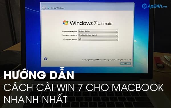 Hướng dẫn cách cài win 7 cho Macbook nhanh nhất