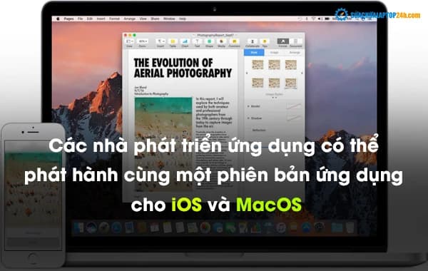 Các nhà phát triển ứng dụng có thể phát hành cùng một phiên bản ứng dụng cho iOS và MacOS