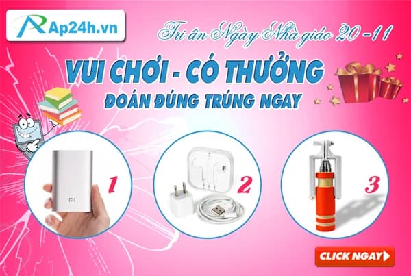 Tri ân ngày nhà giáo Việt Nam - Vui chơi có thưởng
