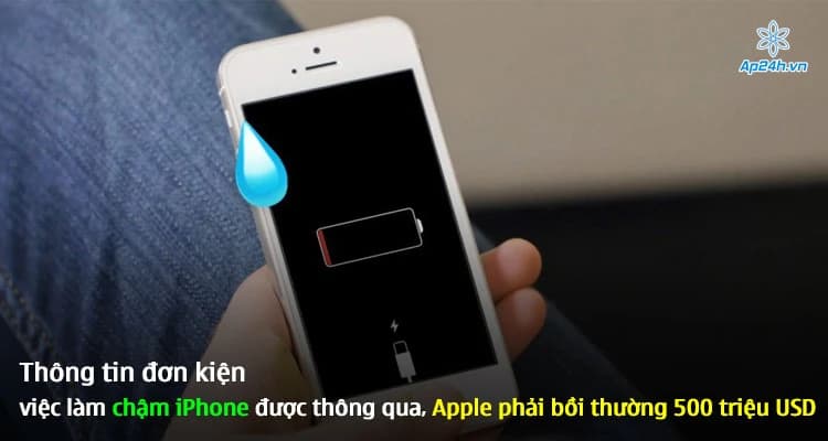 Thông tin đơn kiện việc làm chậm iPhone được thông qua, Apple phải bồi thường 500 triệu USD