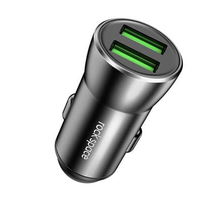 Tẩu sạc Ô tô Rock space Car charger H8  12W Dual