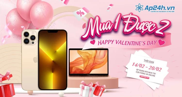 HAPPY VALENTINE’S DAY- MUA 1 ĐƯỢC 2 TRAO NGÀN YÊU THƯƠNG
