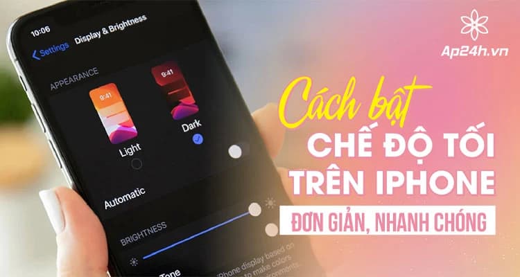 Hướng dẫn bật chế độ tối trên iPhone và iPad mới nhất