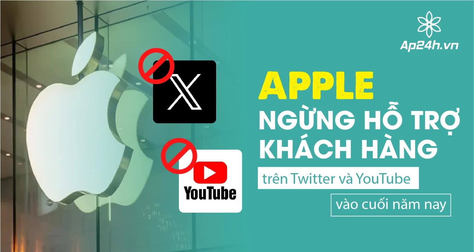 Apple ngừng hỗ trợ khách hàng trên Twitter và YouTube vào cuối năm nay