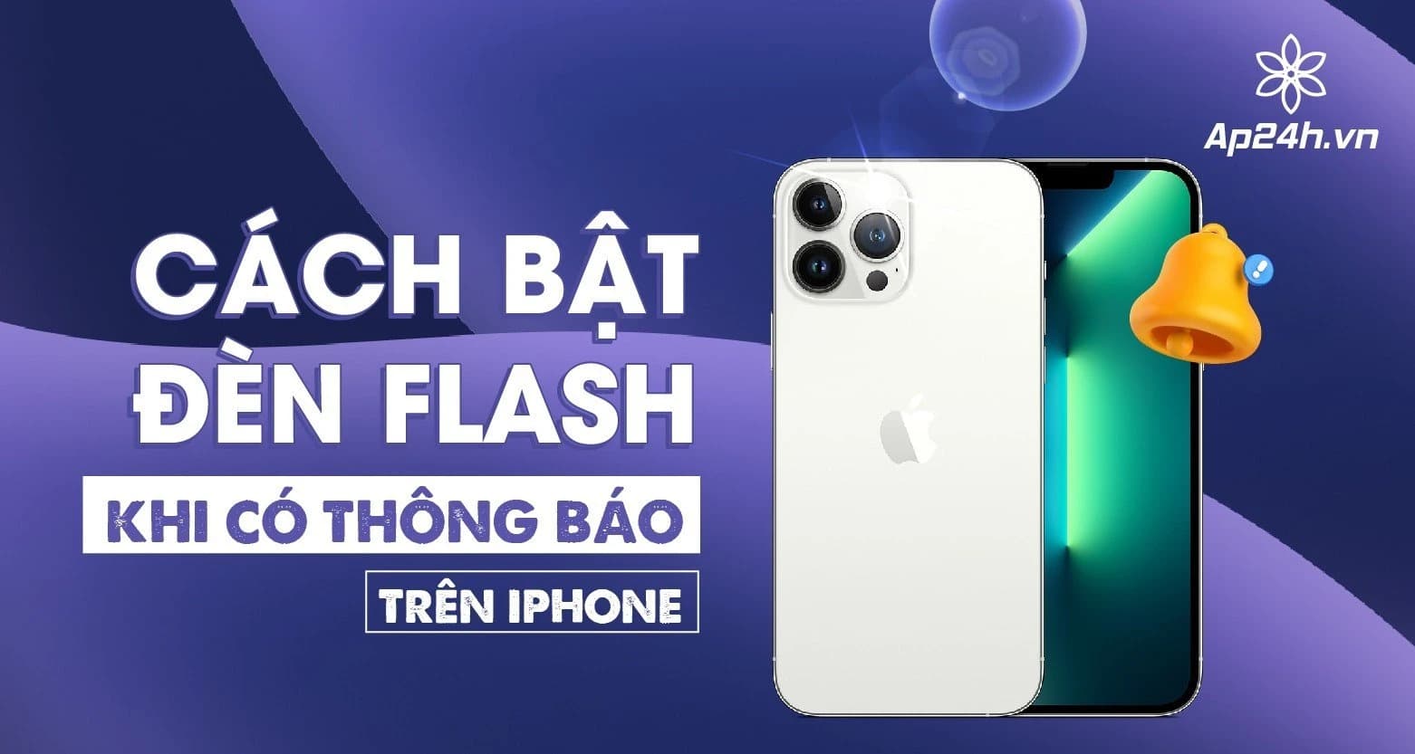 Cách bật đèn flash khi có thông báo trên iPhone