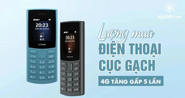 Lượng mua điện thoại "cục gạch" 4G tăng gấp 5 lần