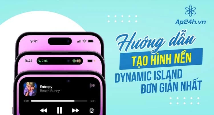 Cách tạo hình nền Dynamic Island cho iPhone trong 3 bước