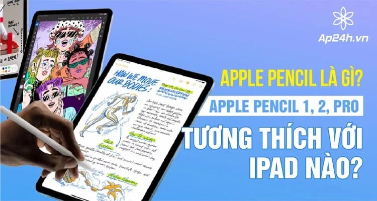 Apple Pencil là gì? Apple Pencil 1, 2, Pro tương thích với iPad nào?