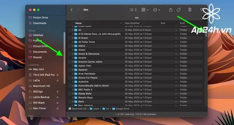 Cách Cài Đặt Thanh Cuộn Luôn Hiển Thị Trên macOS