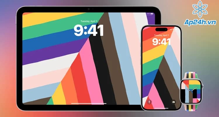 Apple công bố dây đeo, mặt đồng hồ và hình nền Apple Watch Pride 2025