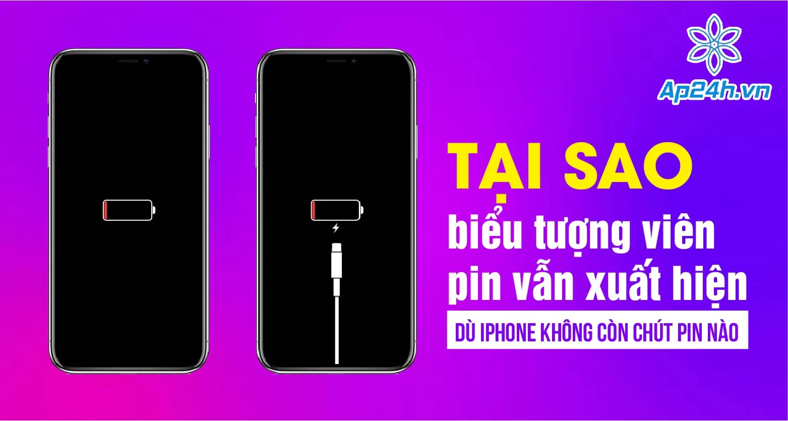 Tại sao biểu tượng viên pin vẫn xuất hiện dù iPhone không còn chút pin nào?