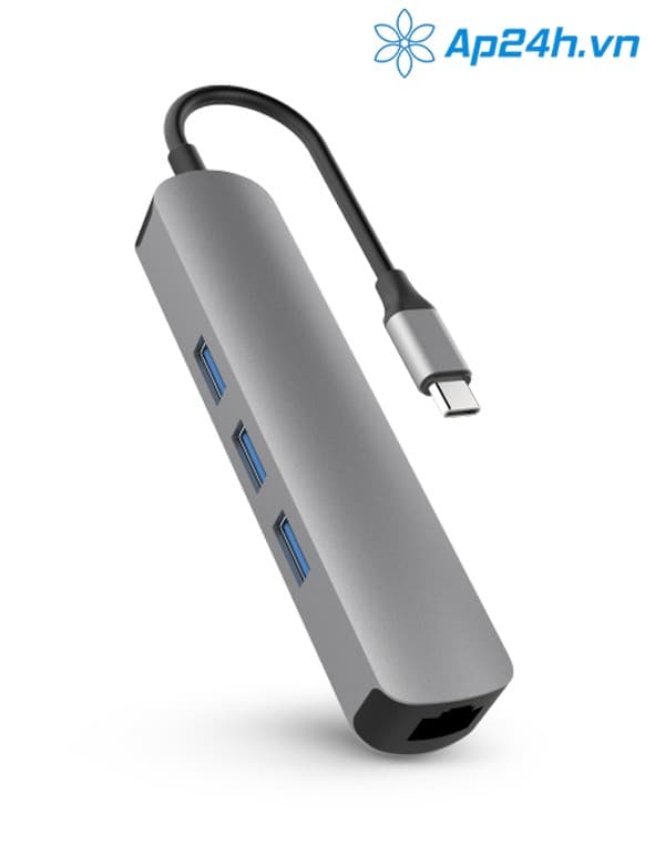 CỔNG CHUYỂN HYPERDRIVE 4K HDMI 6-IN-1 USB-C HUB FOR MACBOOK, ULTRABOOK, CHROMEBOOK, PC & USB-C DEVICES
