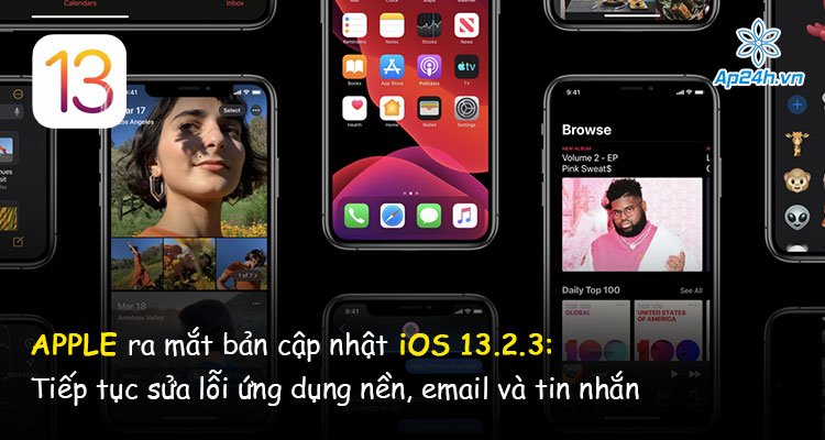 Apple ra mắt bản cập nhật iOS 13.2.3: Tiếp tục sửa lỗi ứng dụng nền, email và tin nhắn