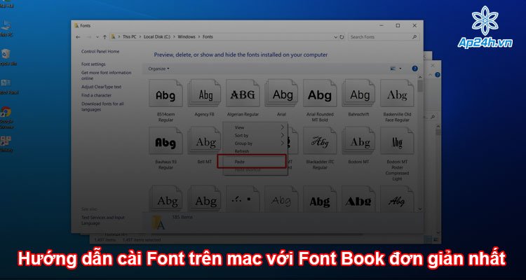 Hướng dẫn cài Font trên mac với Font Book đơn giản nhất