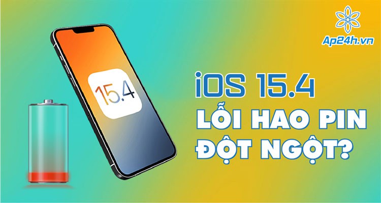 iOS 15.4 gây lỗi hao pin đột ngột, gặp lỗi lạ về bộ nhớ?