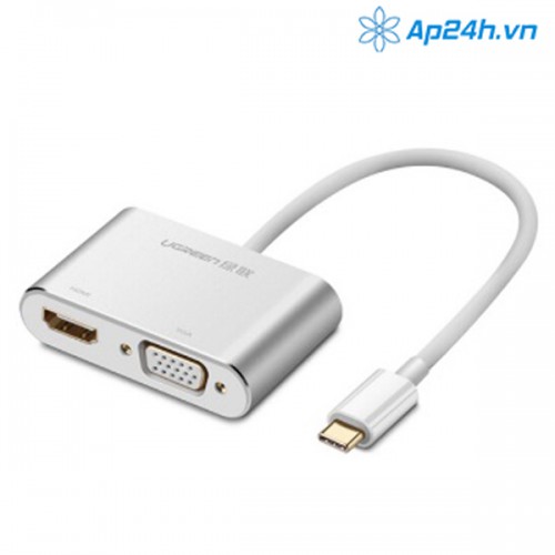 USB-C to HDMI+VGA Converter Aluminum case - Ugreen 50317 