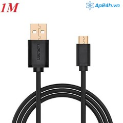Ugreen 10836 - USB 2.0 to Micro B flat cable - Đen - 1m