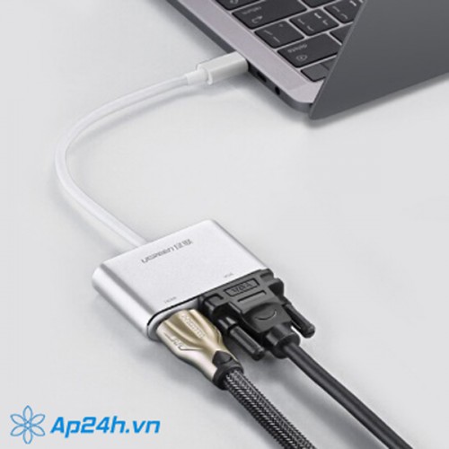 USB-C to HDMI+VGA Converter Aluminum case - Ugreen 50317 