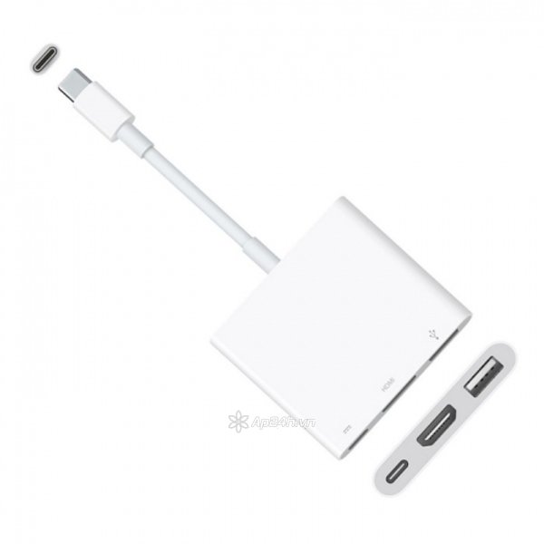 Dây Cáp Chuyển Đổi USB Type-C Sang USB / USB Type-C / HDMI Apple Digital AV Multiport Adapter MJ1K2ZP/A 