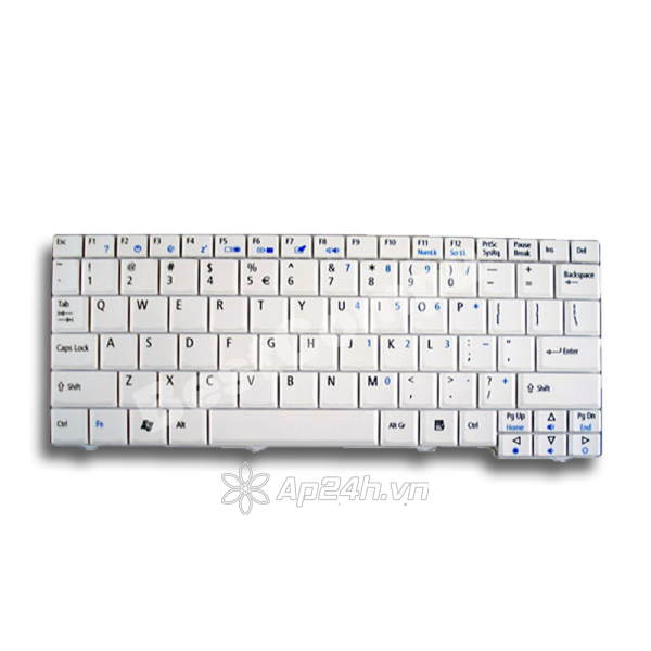 Bàn phím Keyboard (laptop) ACER ONE trắng