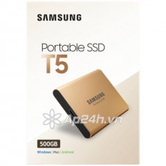 Ổ cứng di động SSD Portable 500GB Samsung T5 (Màu vàng Gold)
