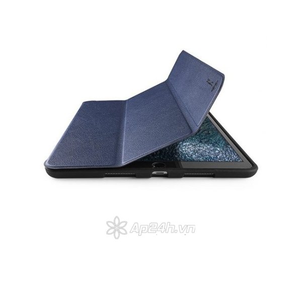 BAO DA TOMTOC (USA) SMART COVER SLIM WITH PEN HOLDER FOR IPAD 10.5NCH(Drank Blue)