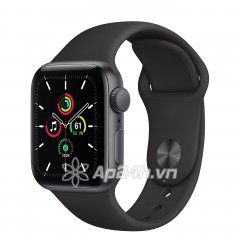Apple Watch SE GPS 40mm MYDP2VN/A Space Gray Aluminium Case with Black Sport Band (Apple VN)