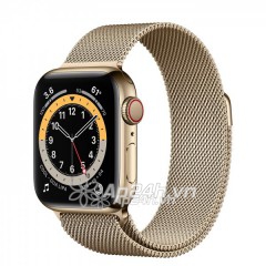 Apple Watch Series 6 GPS + Cellular 40mm M06W3VN/A Gold Stainless Steel Case with Gold Milanese Loop (Apple VN)