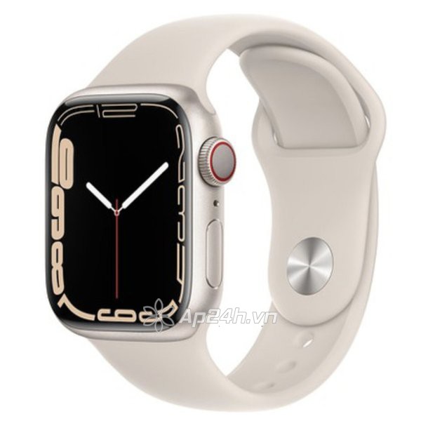 Apple Watch Series 7 GPS + Cellular 45mm viền nhôm dây cao su 