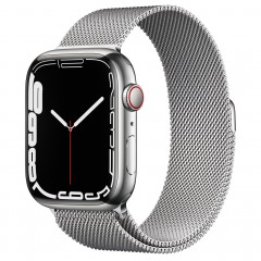 Apple Watch Series 7 GPS + Cellular 45mm viền thép dây thép