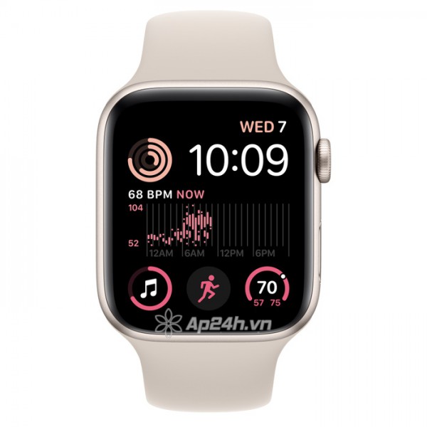 Apple Watch SE 2 GPS 44mm viền nhôm dây cao su 